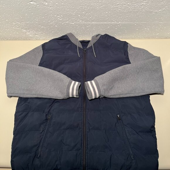 American Eagle Men's Varsity Puffer Jacket with Hood - Picture 3 of 9